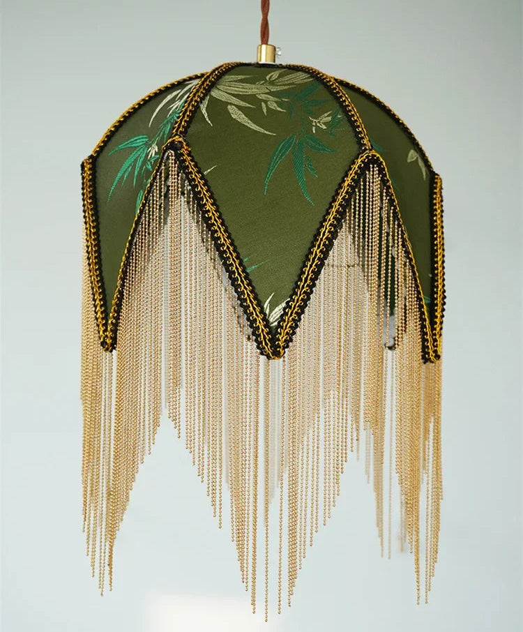Deri Tassel Dome Pendant Light | Celestre