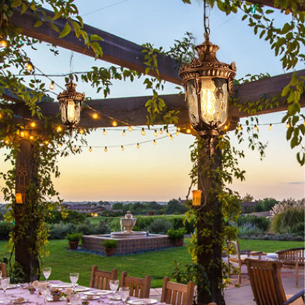 Nevu Lantern Acorn Outdoor Pendant Light Bronze Large | Celestre