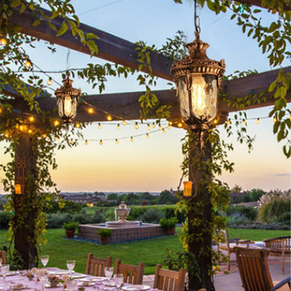 Nevu Lantern Acorn Outdoor Pendant Light Bronze Large | Celestre
