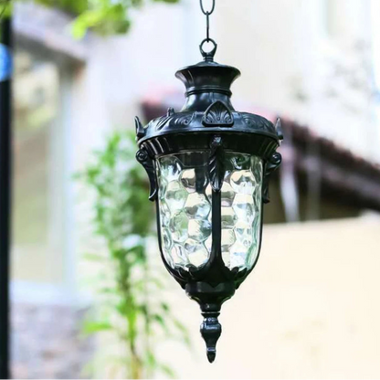 Nevu Lantern Acorn Outdoor Pendant Light Black Small | Celestre