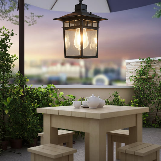 Nrix Lantern Square Outdoor Pendant Light | Celestre