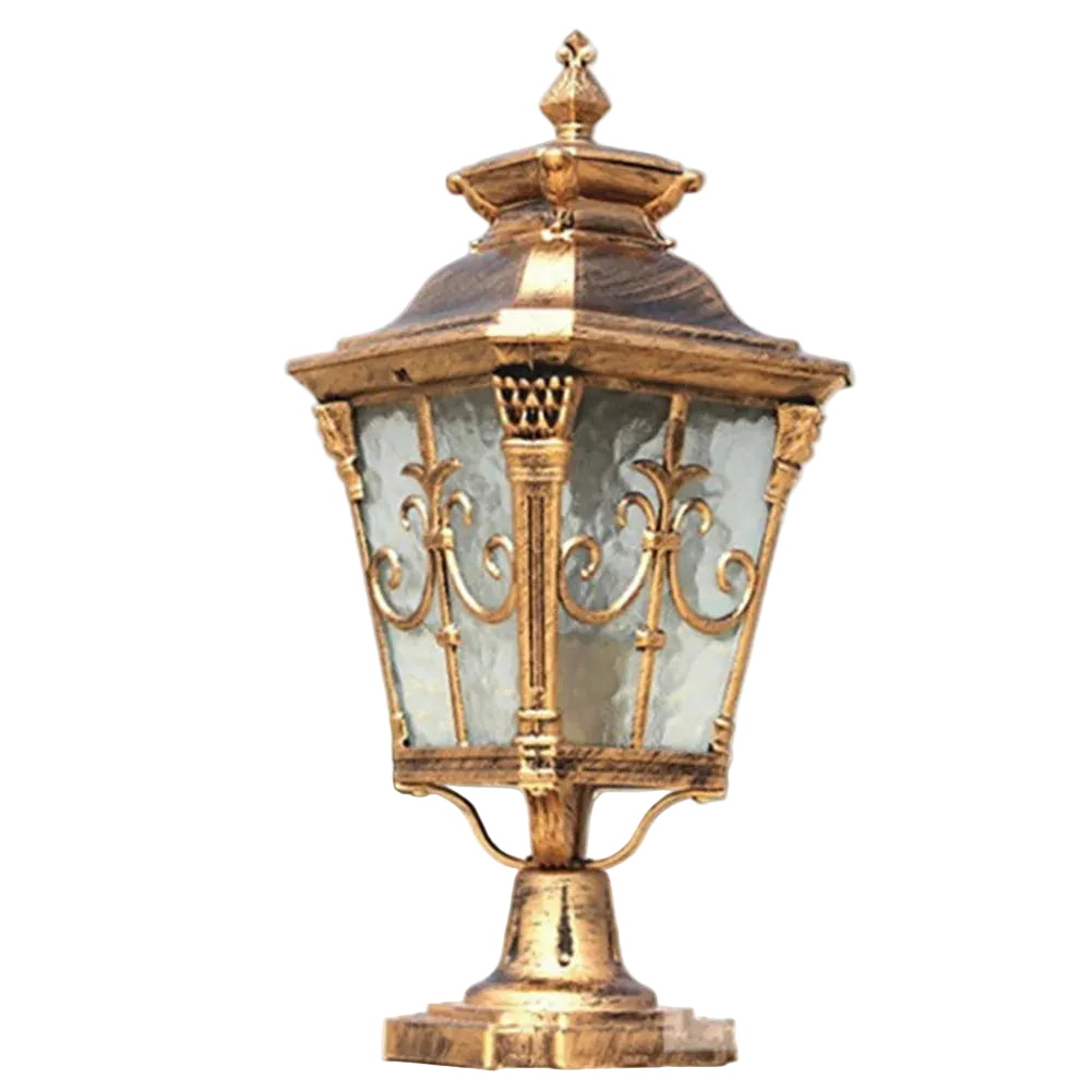 Qere Lantern Scrollwork Pillar Light | Celestre