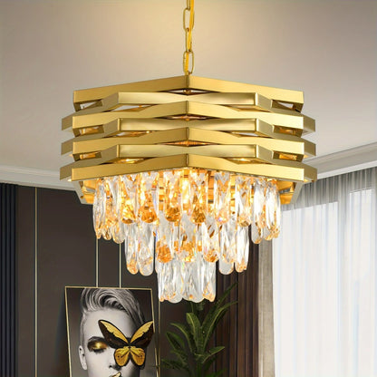Fenn Tier Crystal LED Chandelier | Celestre