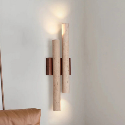 Enzo Travertine Duo Wall Light | Celestre