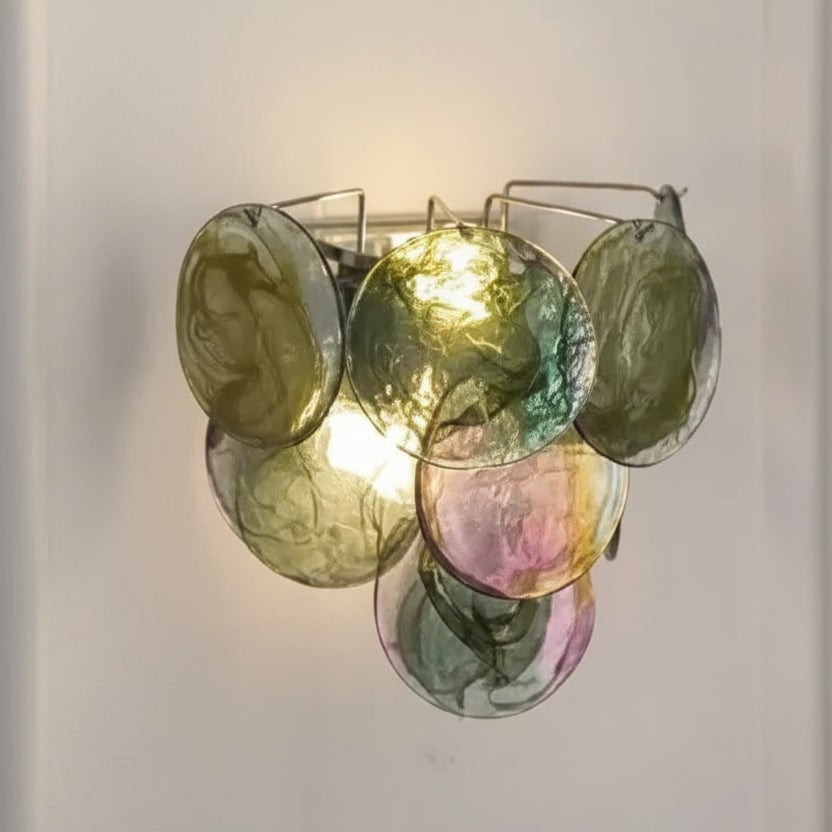 Myro Stained Glass Wall Light Green | Celestre