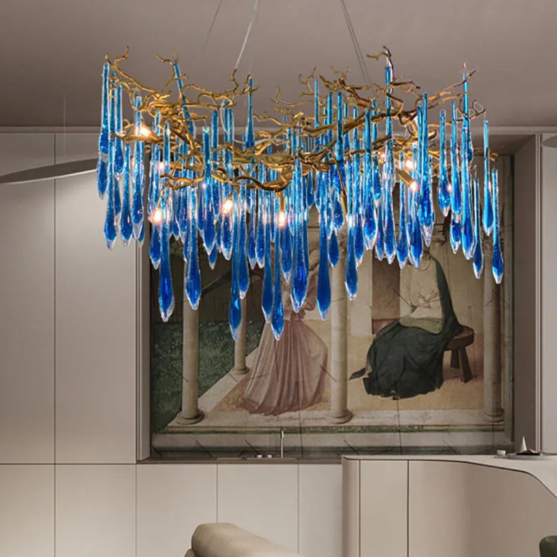 Bral Crystal Branch Chandelier Round 80 cm | Celestre