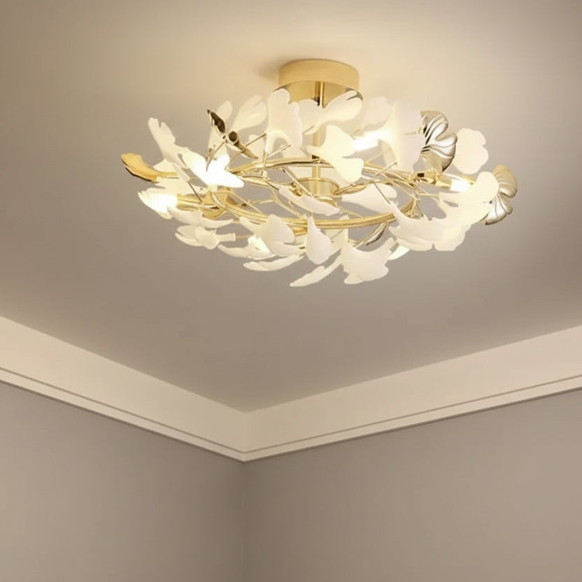 Belvi Ginkgo Leaf Ceiling Light D60 H 30 cm | Celestre