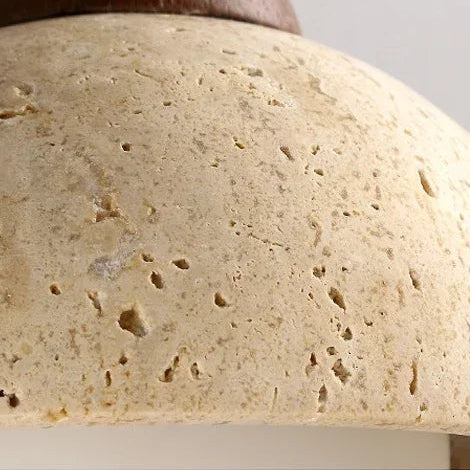 Tivo Travertine Half Moon Wall Light | Celestre
