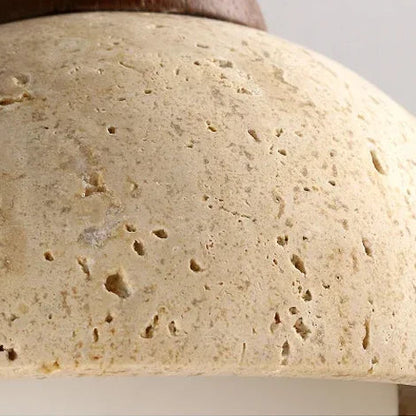 Tivo Travertine Half Moon Wall Light | Celestre