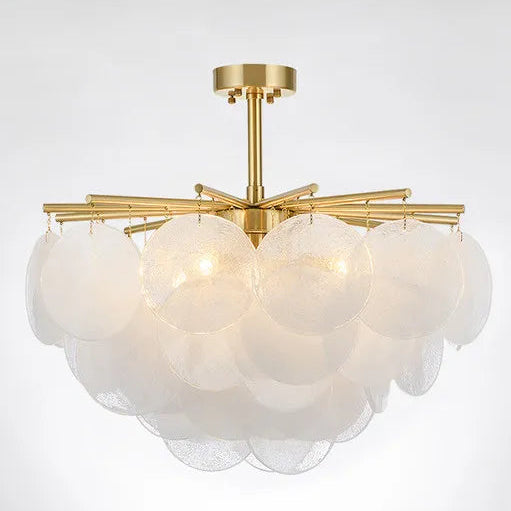 Orsa Retro Round Glass Chandelier Dia 80 cm Bubble glass | Celestre
