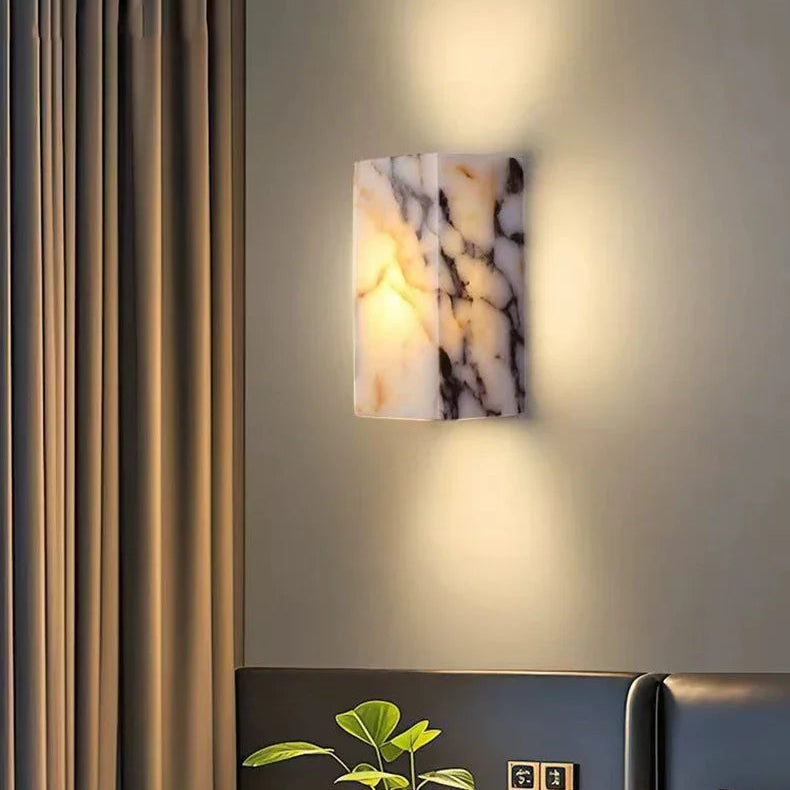 Avely Block Marble Wall Light | Celestre