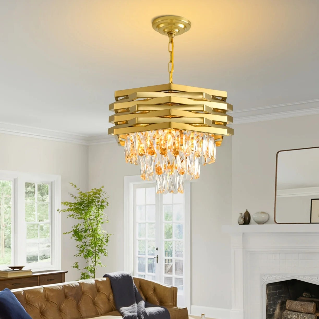 Fenn Tier Crystal LED Chandelier | Celestre