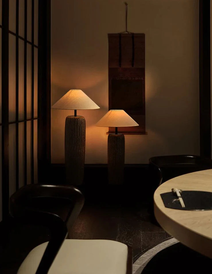 Estra Japanese Ceramic Floor Lamp | Celestre