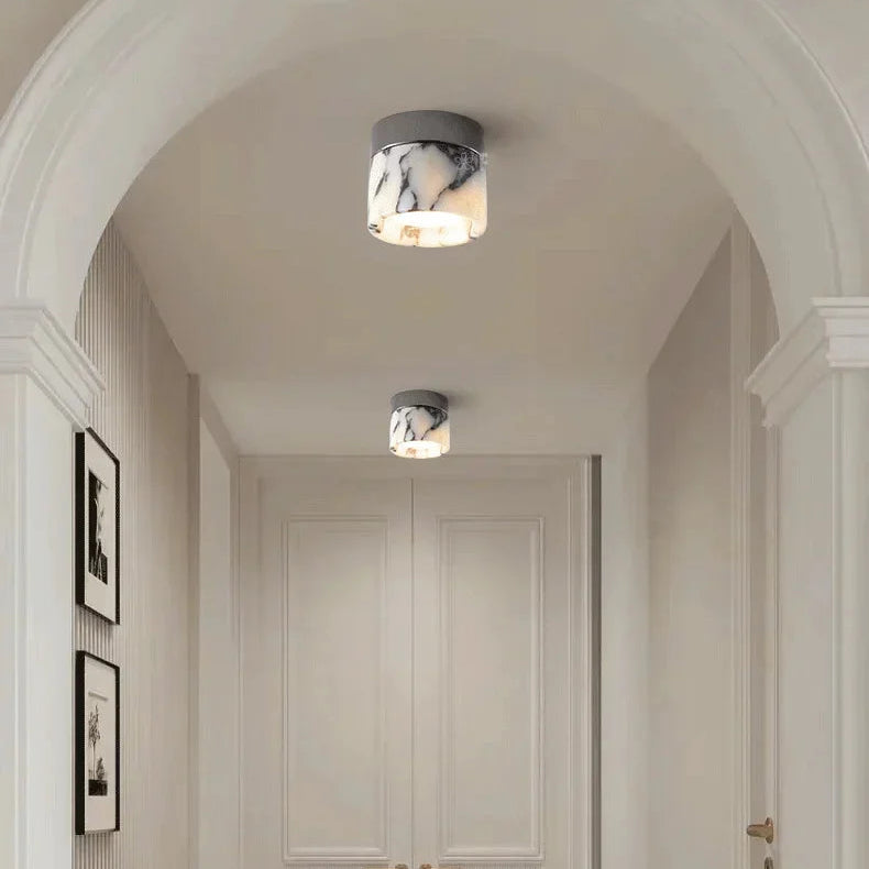 Fern Drum Marble Ceiling Light | Celestre