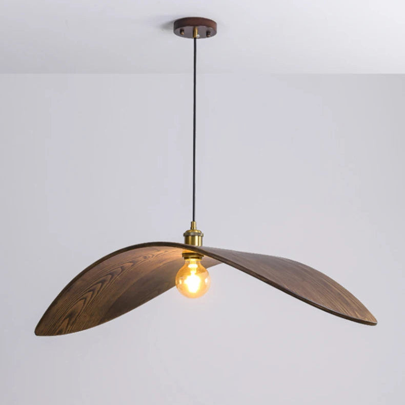 Nila Wood Wing Pendant Light L 39 cm | Celestre