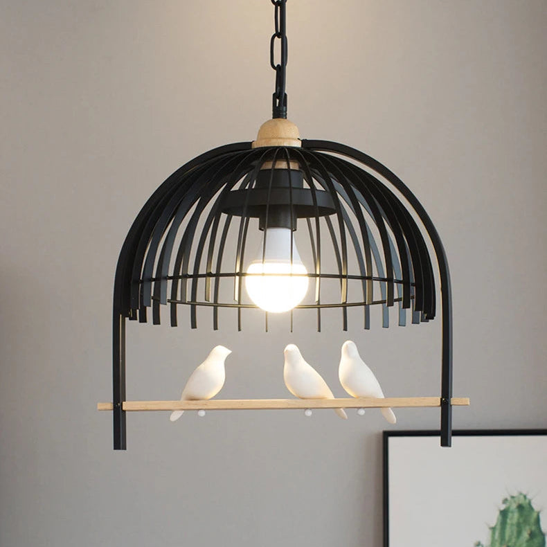 Cryn Bird Cage Pendant Light Black | Celestre