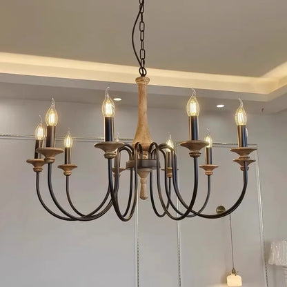 Luvo Wood Spindle Chandelier | Celestre