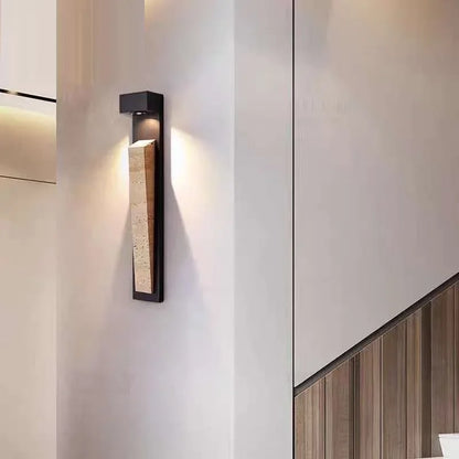 Yero Long Strip Outdoor Wall Light 45 cm with Sensors | Celestre