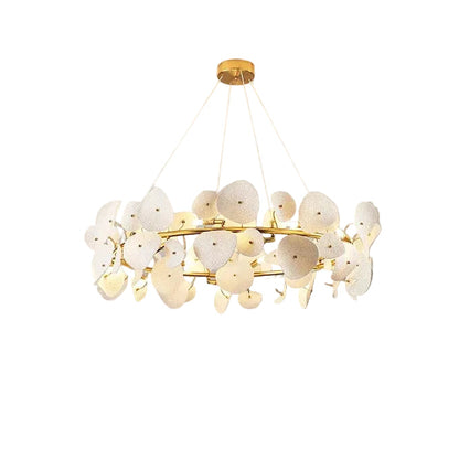 Clere Ceramic Lotus Circular Chandelier | Celestre