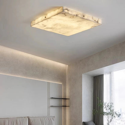 Ollen Cuboid Alabaster Ceiling Light W 60 cm | Celestre