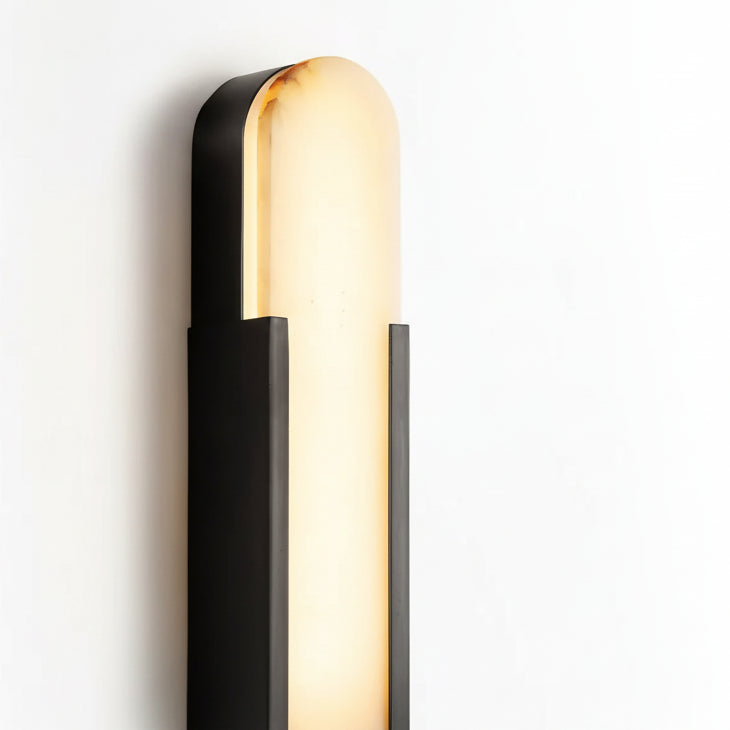 Liro Alabaster Pill Shaped Wall Light | Celestre