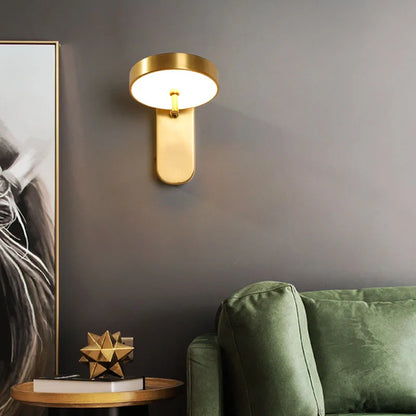 Vesko Minimalist Brass Ring Wall Light | Celestre