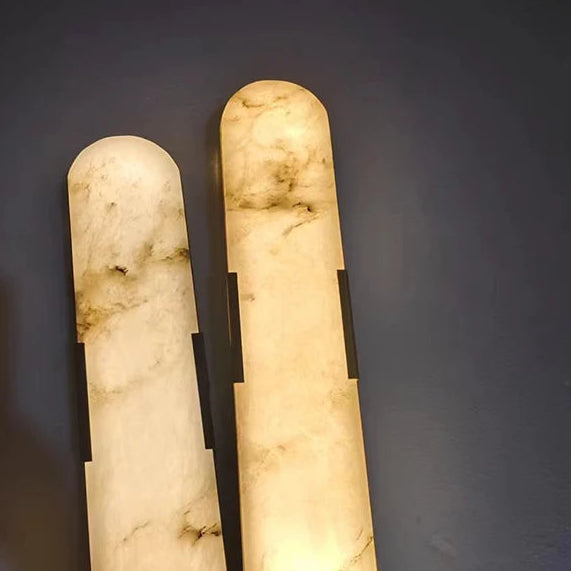 Liro Alabaster Pill Shaped Wall Light | Celestre