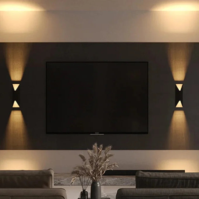 Dila Geometric Exterior Wall Light | Celestre