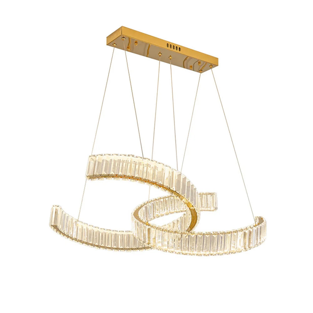 Flis Tiered Ring Crystal Chandelier | Celestre