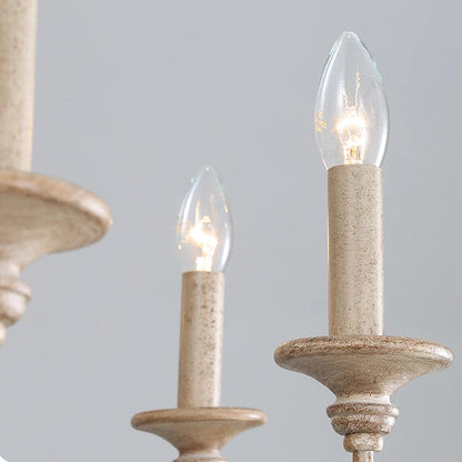 Luvo Wood Spindle Chandelier | Celestre