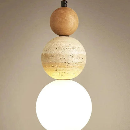 Brin Travertine Cream Pendant Light | Celestre