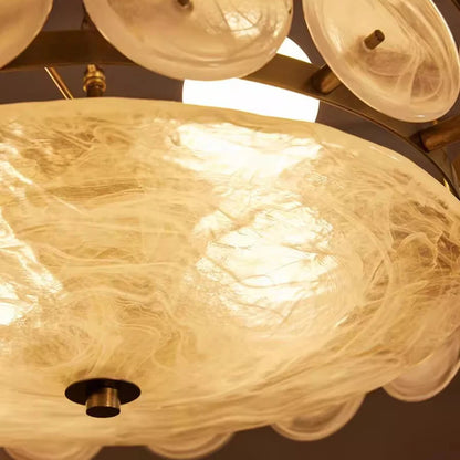 Evian Mid Century Glass Chandelier | Celestre