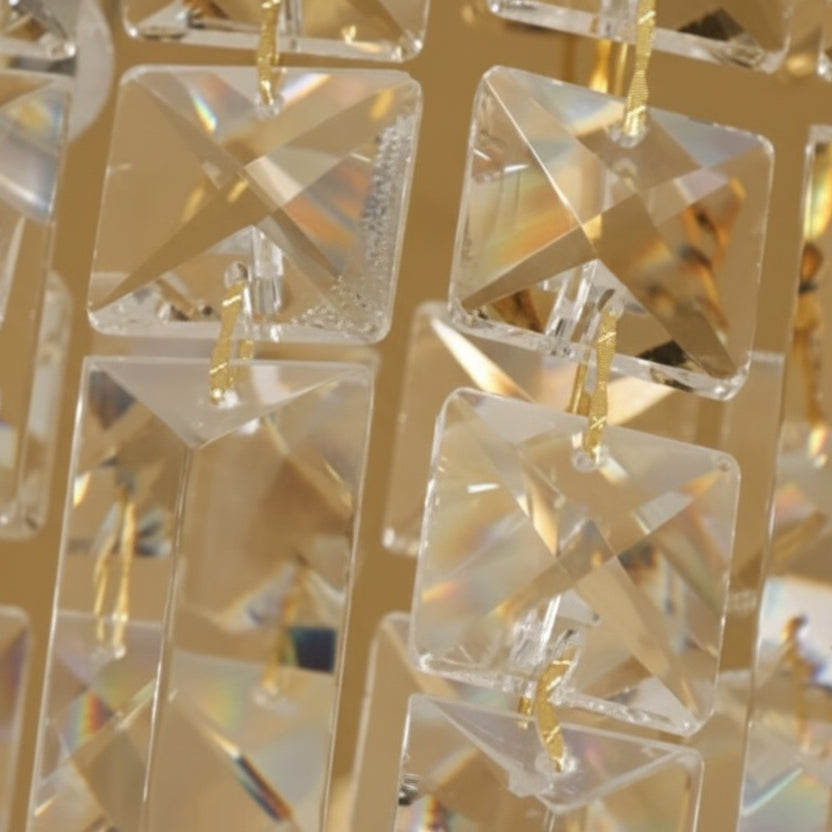 Sivo Crystal Round Prism Ceiling Light | Celestre
