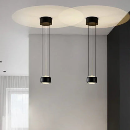 Mavri Minimalist Lens Drum LED Pendant Light | Celestre