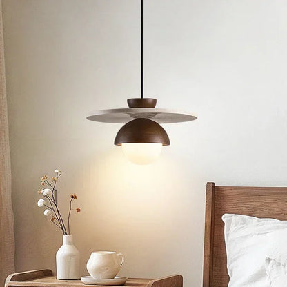 Pila Stacked Travertine Pendant Light | Celestre