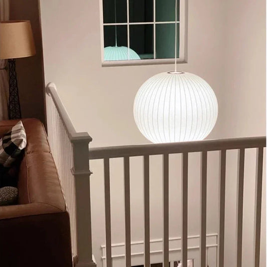 Vara Silk Ball Pendant Light | Celestre