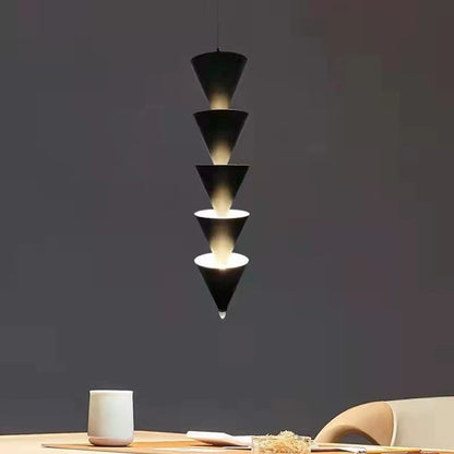 Lyri Multilayer Tiered Cone Pendant Light | Celestre