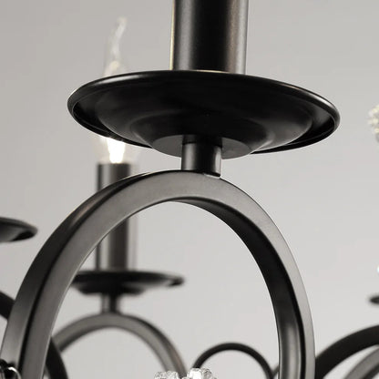 Ember Vintage Black Crystal Chandelier | Celestre