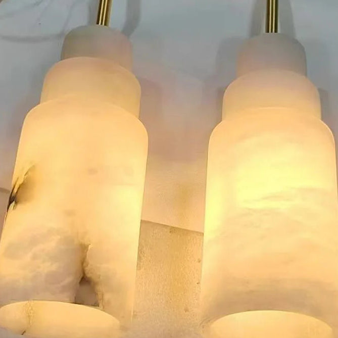 Klyra Stepped Alabaster Pendant Light | Celestre