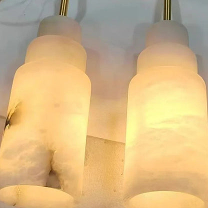 Klyra Stepped Alabaster Pendant Light | Celestre