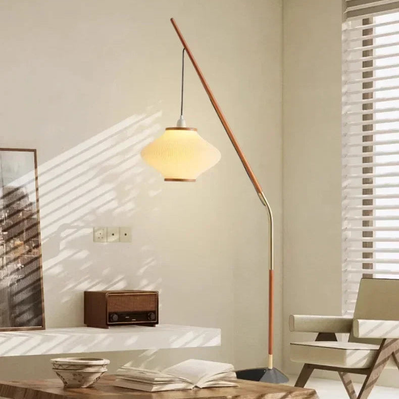 Biro Pleated Arc Floor Lamp | Celestre