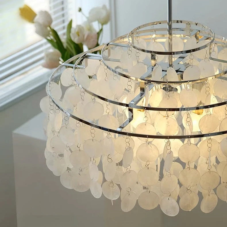 Evell Round Shell Chandelier | Celestre
