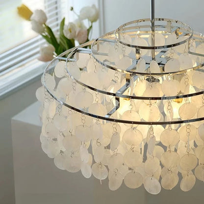 Evell Round Shell Chandelier | Celestre