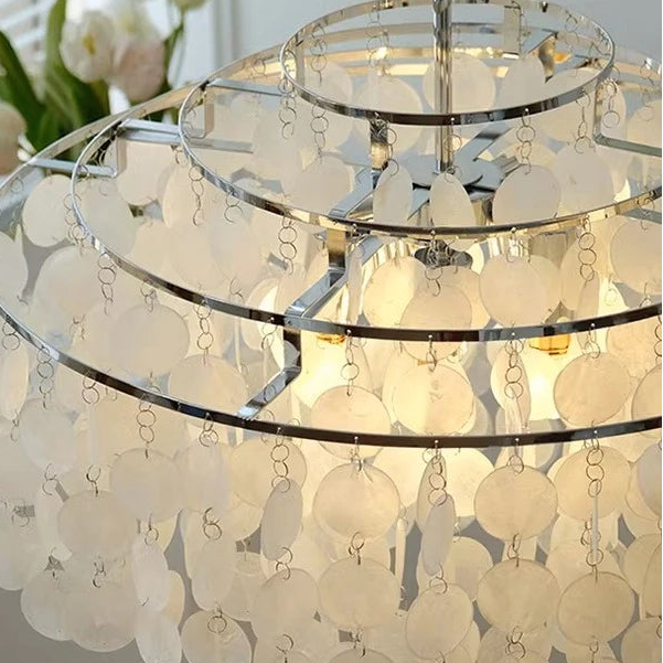 Evell Round Shell Chandelier | Celestre