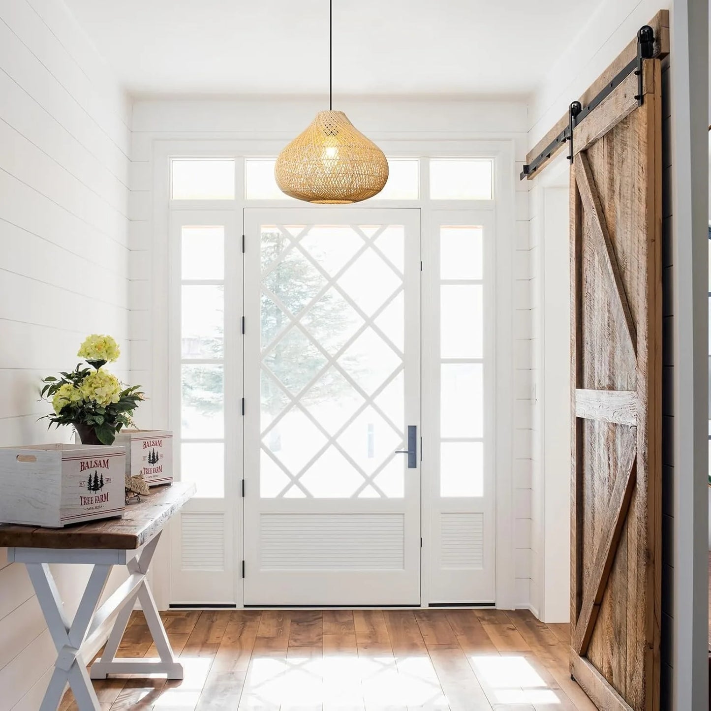 Ivor Wabi-sabi Rattan Pendant Light Beige 50 cm x 38 cm | Celestre