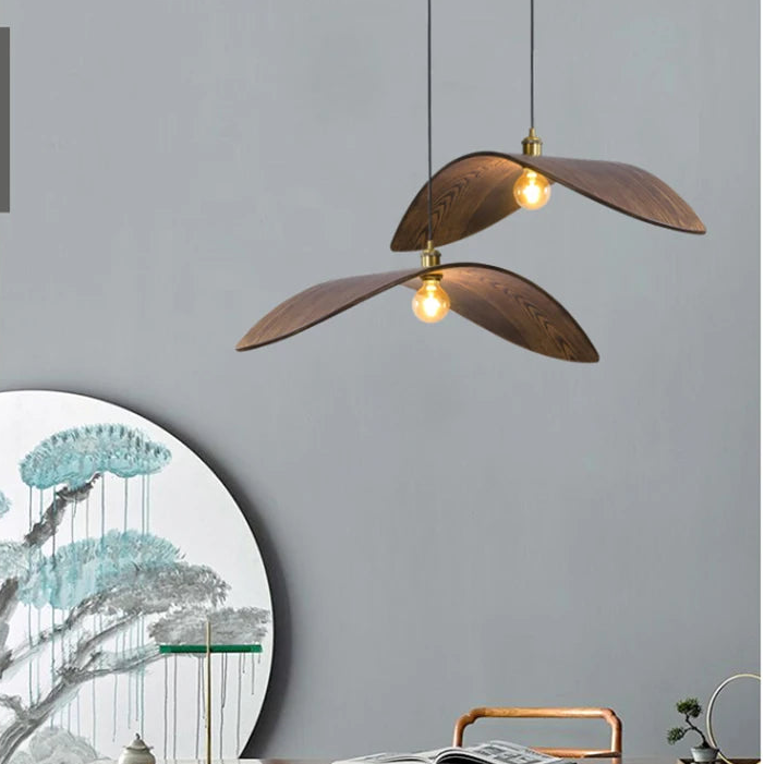 Nila Wood Wing Pendant Light | Celestre