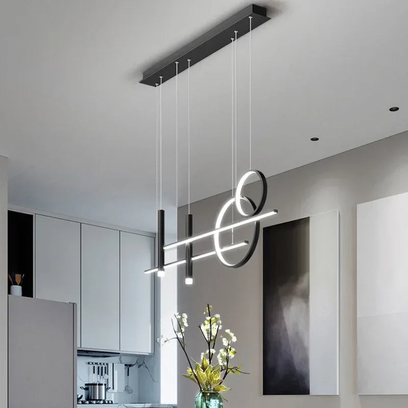 Zorin Scandinavian LED Chandelier Black | Celestre