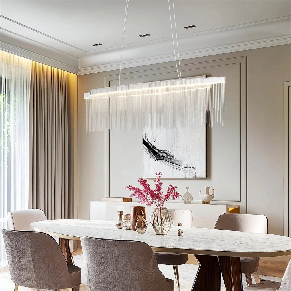 Jora Linear Fringe Chandelier | Celestre