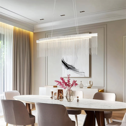 Jora Linear Fringe Chandelier | Celestre