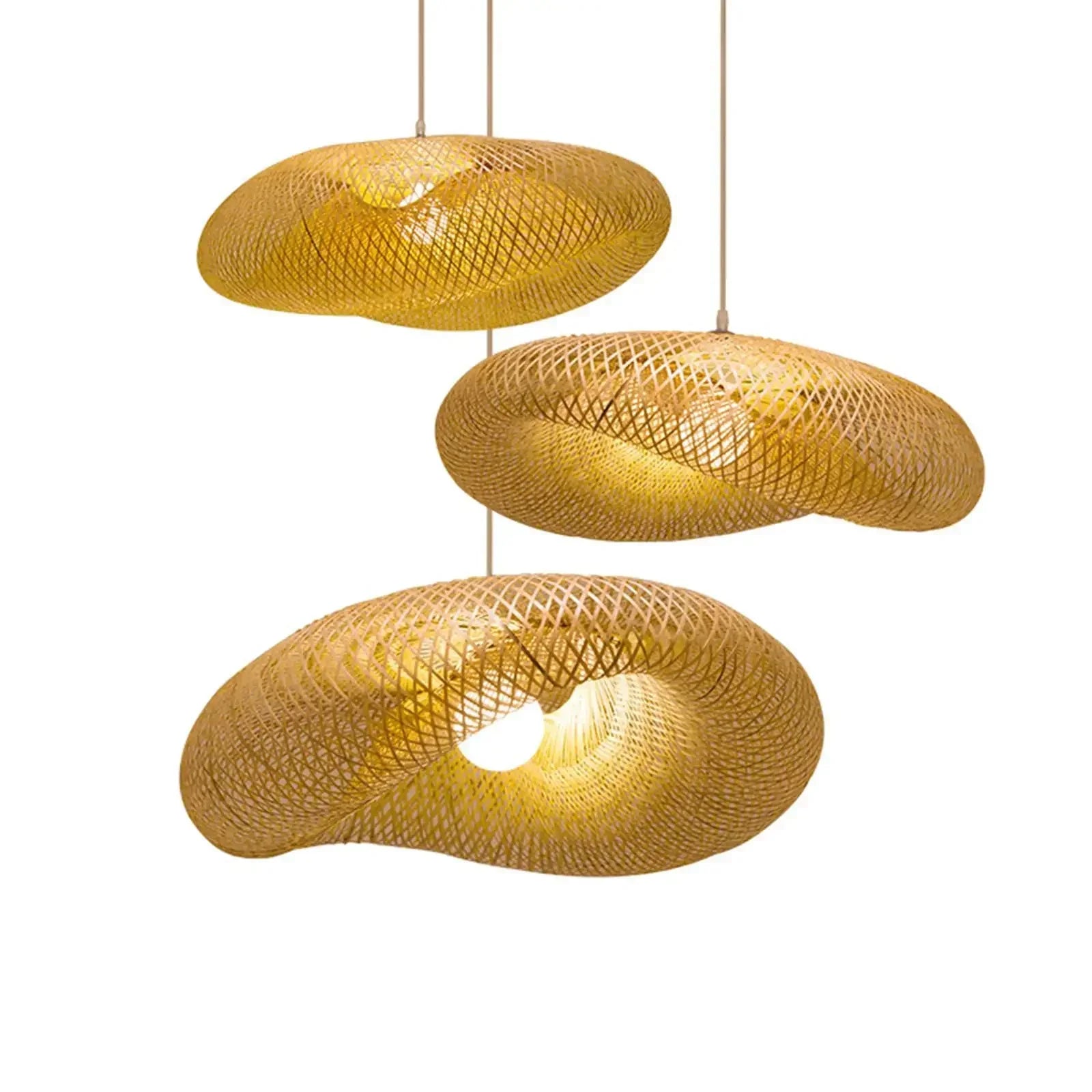 Sorel Bamboo Wicker Chandelier | Celestre